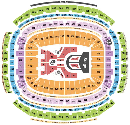 Houston Stadium Karol G Seating Chart